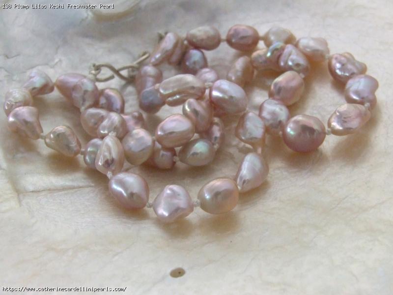 Plump Lilac Keshi Freshwater Pearl Necklace