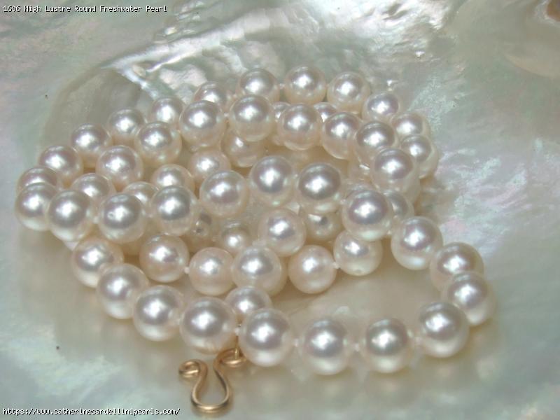 High Lustre Round Freshwater Pearl Longer Necklace