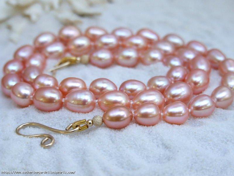 AAA Pink Rice Freshwater Pearls