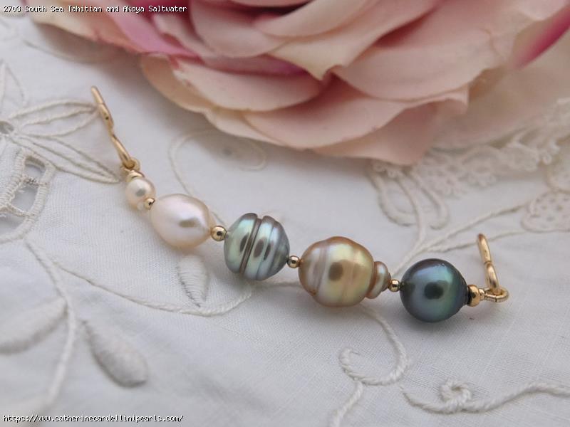 South Sea Tahitian and Akoya Saltwater Pearl Necklace Extender