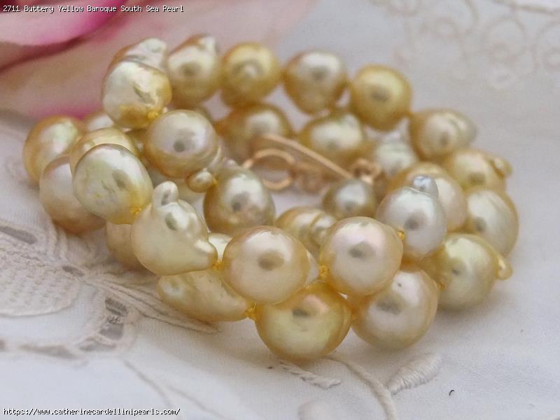 Buttery Yellow Baroque South Sea Pearl Necklace