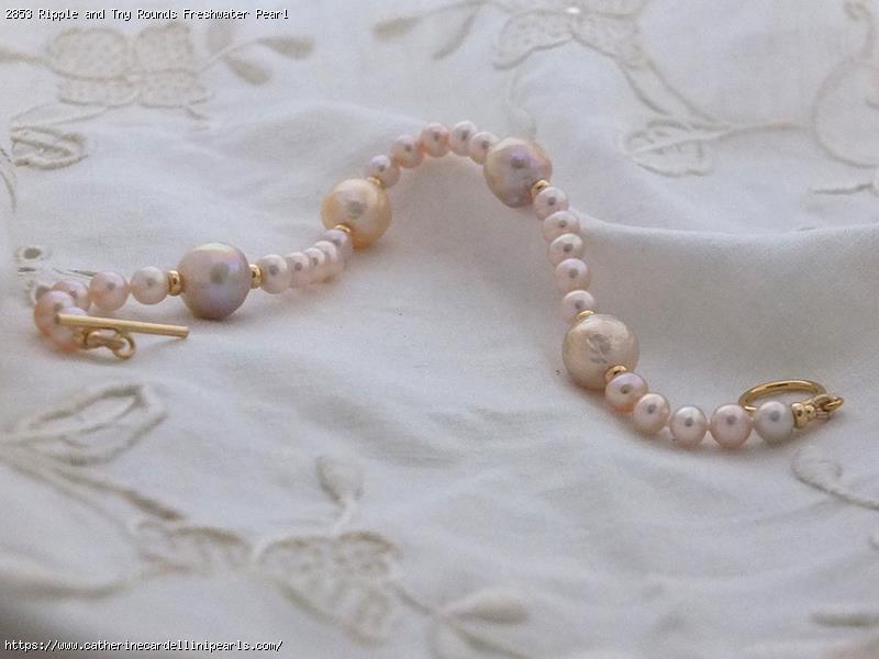 Ripple and Tny Rounds Freshwater Pearl Bracelet